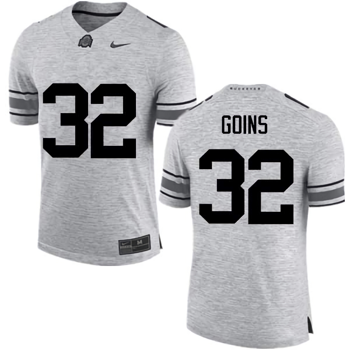 Elijaah Goins Ohio State Buckeyes Men's NCAA #32 Nike Gray College Stitched Football Jersey UWU8556CI